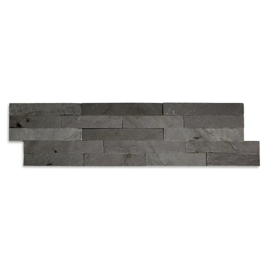 Black Slate Split Face Tiles 600x150x8-13mm