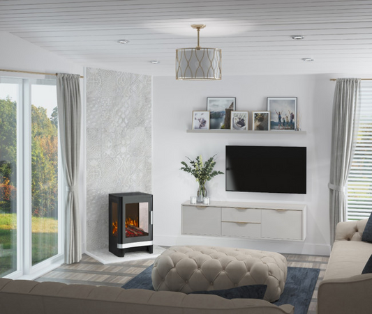 Flare Vue Electric Stove in Black