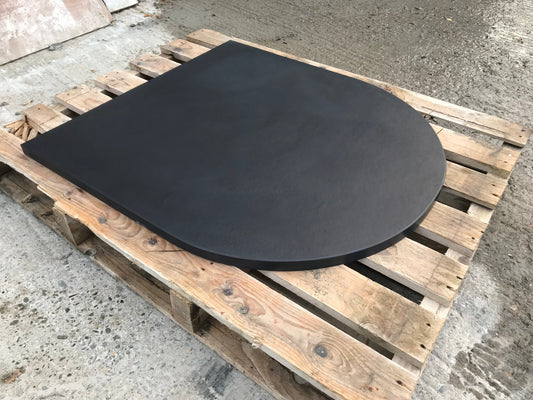 Extended Half Moon Hearth 1200x900x20mm Riven Slate