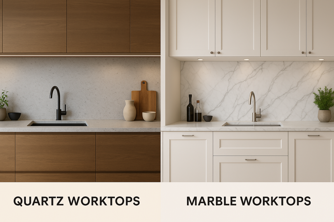Quartz vs Marble Worktops: Which One is Right for Your Kitchen?