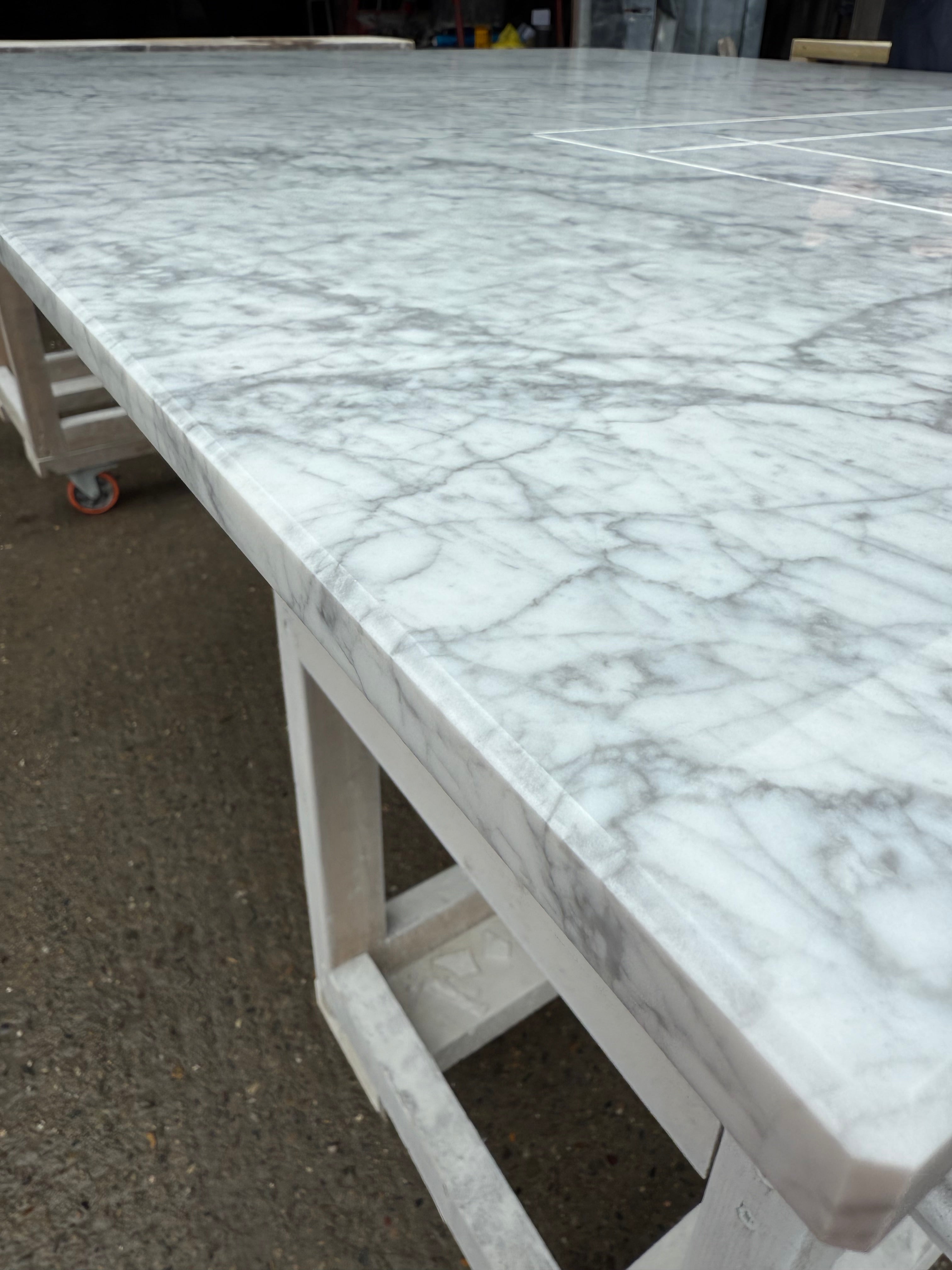 Carrara Marble Kitchen Island Worktop